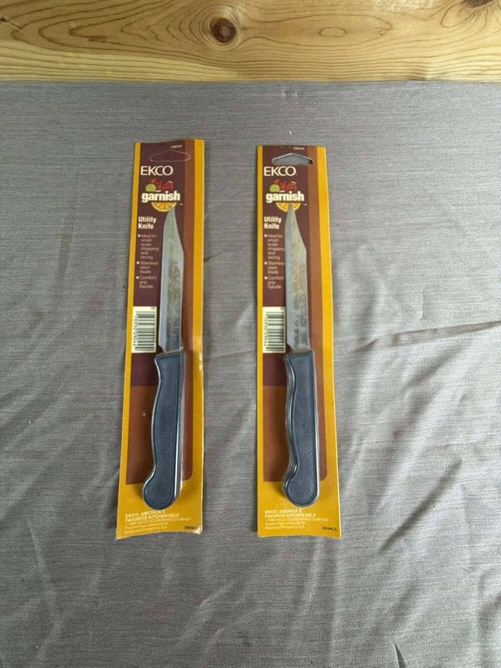 Vintage EKCO Garnish Utility Knife Set of 2 New in Package